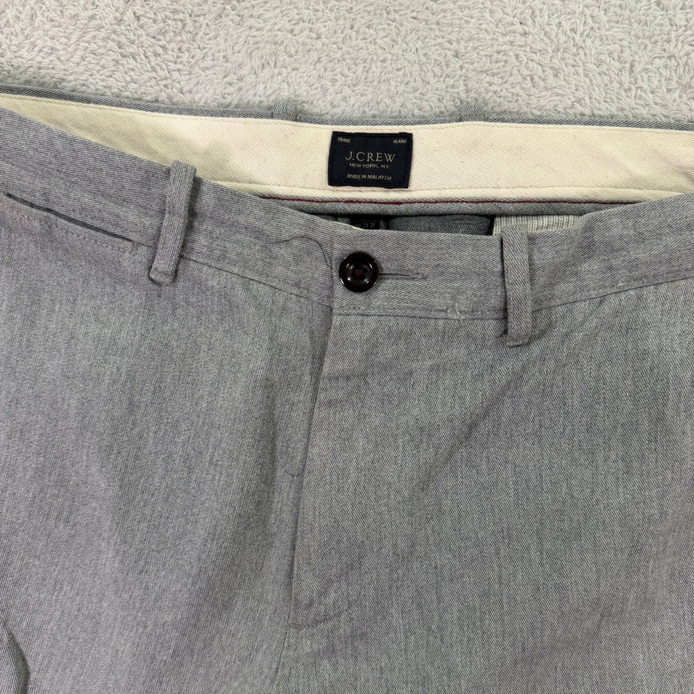 J.Crew Men 32x32 770 Straight Fit Pants Gray Cotton Chino Casual Trousers Preppy - Picture 3 of 11